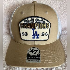 ‘47 Brand Los Angeles Dodgers World Series Champions 2024 Trucker Snapback